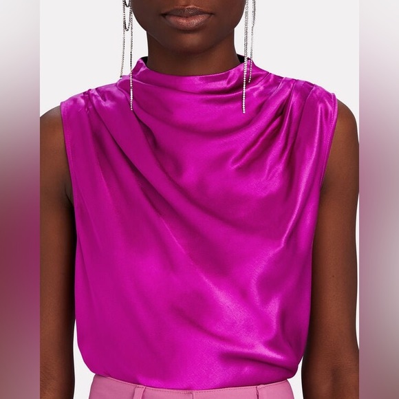 NWOT Rails Kaleen Ruched Funnel Neck Top Size Medium - Picture 3 of 12